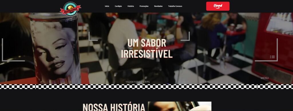 Criação do Site Hollywood Fine Burguer