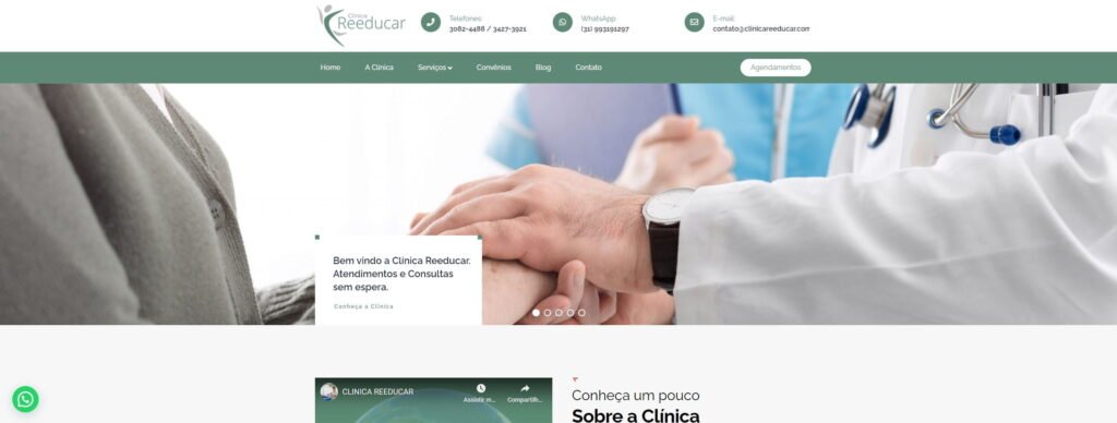 Criação do Site Clínica Reeducar