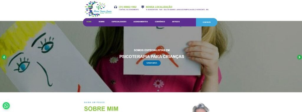 Criação do Site Maria teresa Psicologa