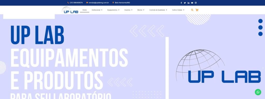 Criação do Site UPLAB - Agência Digital HGX Criação de Sites e Marketing Digital