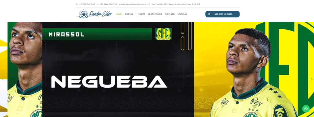 Criação Site Sandro e Ehler - Agência Digital HGX Criação de Sites e Marketing Digital