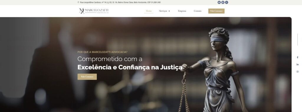 Excelência Digital para a Advocacia Moderna Na HGX, acreditamos que um site profissional não é apenas um canal de comunicação, mas sim uma extensão da identidade e credibilidade de um negócio. Foi com essa visão que desenvolvemos o site do Marcelo Zatti Advocacia, um escritório que se destaca pela sua expertise e compromisso com a justiça. O Desafio Criar um site institucional que refletisse a seriedade, a experiência e a modernidade do Marcelo Zatti Advocacia. O objetivo era garantir uma presença digital sofisticada, acessível e altamente funcional, capaz de transmitir confiança e profissionalismo aos seus clientes. Nossa Solução 1. Design Sofisticado e Responsivo Desenvolvemos um layout limpo e elegante, alinhado à identidade visual do escritório. O site é 100% responsivo, garantindo uma navegação perfeita em qualquer dispositivo, seja desktop, tablet ou smartphone. 2. SEO Estratégico para Alta Performance Aplicamos técnicas avançadas de SEO (Search Engine Optimization) para garantir um excelente posicionamento no Google, tornando o site facilmente encontrado por potenciais clientes. 3. Conteúdo Claro e Objetivo A estrutura textual foi desenvolvida para oferecer uma leitura fluida e informativa, destacando as áreas de atuação do escritório e seus diferenciais de forma clara e objetiva. 4. Segurança e Performance Otimizadas Implementamos protocolos avançados de segurança e otimização de desempenho, garantindo velocidade de carregamento rápida e proteção contra ameaças cibernéticas. 5. Facilidade de Contato e Conversão O site foi projetado para facilitar a conversão de visitantes em clientes, com botões de contato estratégicos, integração com WhatsApp e formulários intuitivos. Resultado Final O resultado foi um site institucional que não apenas transmite a credibilidade do Marcelo Zatti Advocacia, mas também melhora sua visibilidade online e potencializa a captação de novos clientes. Com uma interface moderna, intuitiva e altamente funcional, o site se tornou uma referência digital para escritórios de advocacia que buscam uma presença online forte e diferenciada. Se sua empresa também deseja um site profissional, inovador e otimizado para resultados, fale com a Agência Digital HGX. Transformamos sua presença digital com estratégias inteligentes e soluções personalizadas.