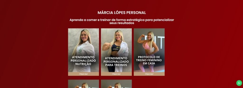 Criação do Site Márcia Lopes Personal - Agência Digital HGX Criação de Sites Incríveis e Marketing Digital Inteligente